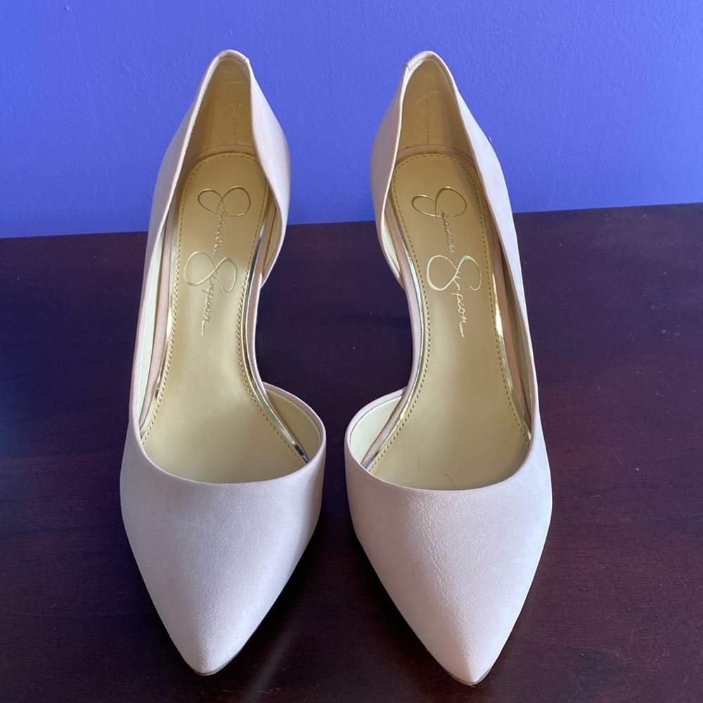 Jessica Simpson blush pink 3 inch heels